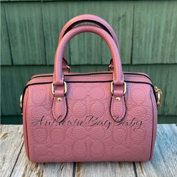 Authentic Coach Mini Rowan Crossbody Bag In Signature Leather Purse - Picture 4 of 8